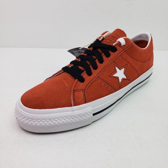 NEW Converse Cons One Star Pro Mens Sz 8 Wms 9.5 Red Low Sneaker Shoes 172633C - Picture 2 of 12